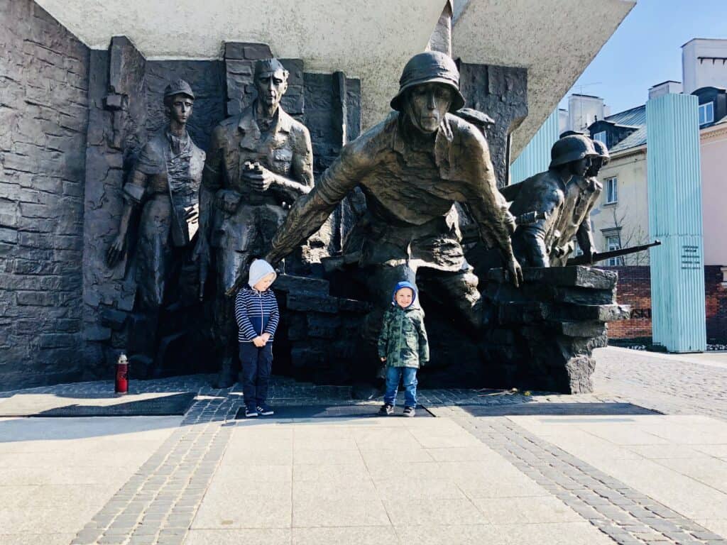 Outside the National War Museum, Warsaw