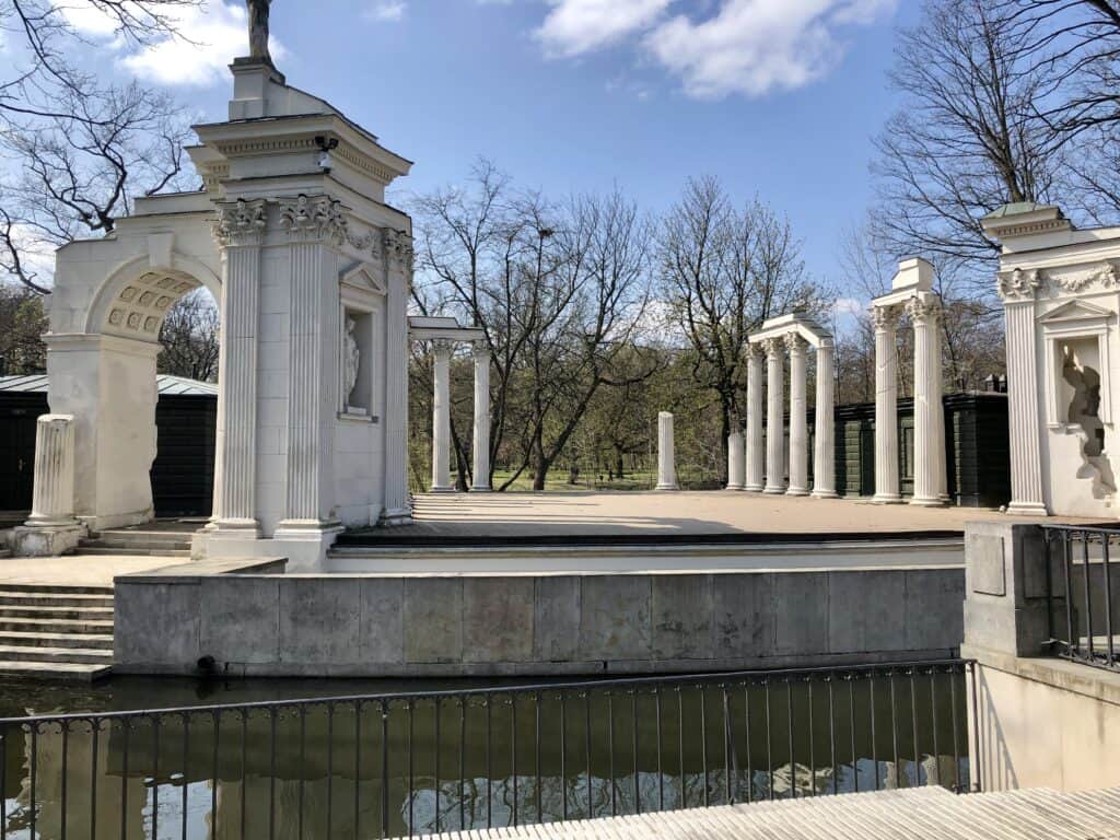 The Amphitheater in Łazienki Park