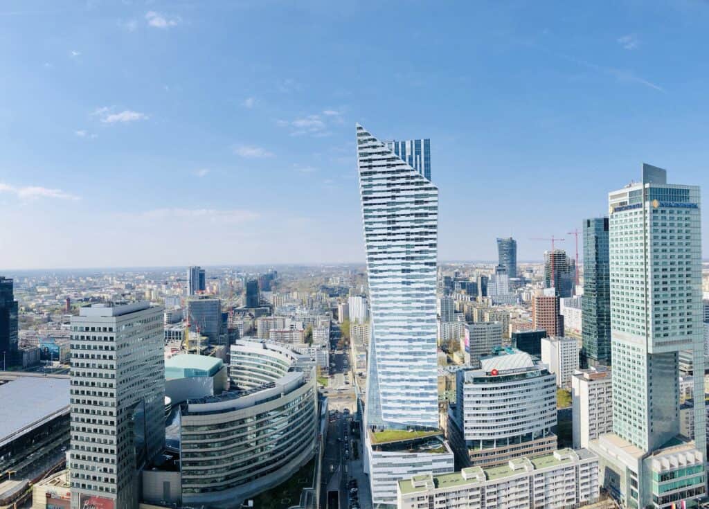 The Skyline from the Palace of Culture and Science