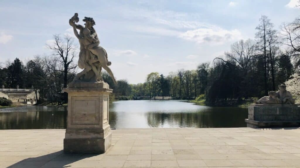 View of Stawy Łazienkowskie from Palace on the Isle