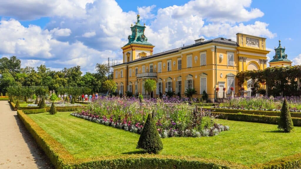 Royal Wilanow Palace in Warsaw, Poland