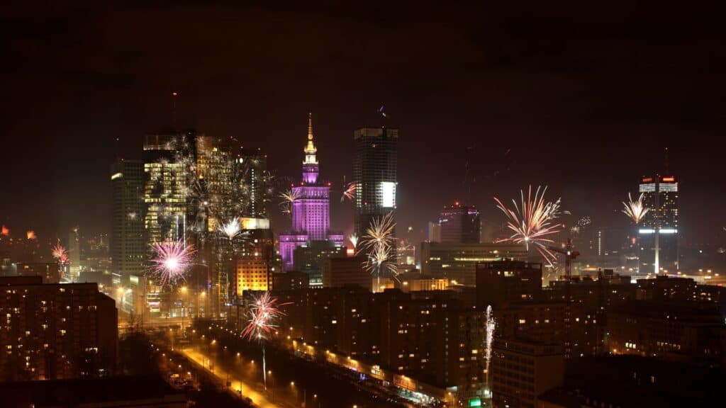 Warsaw's New Year's Eve Fireworks