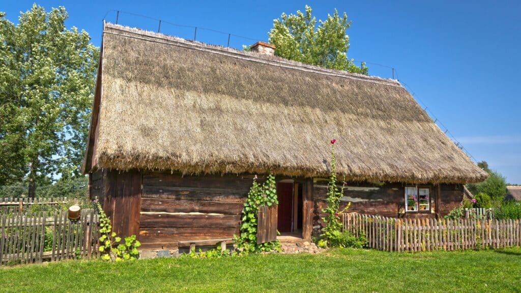 Old small farmhouse, Wielkopolska